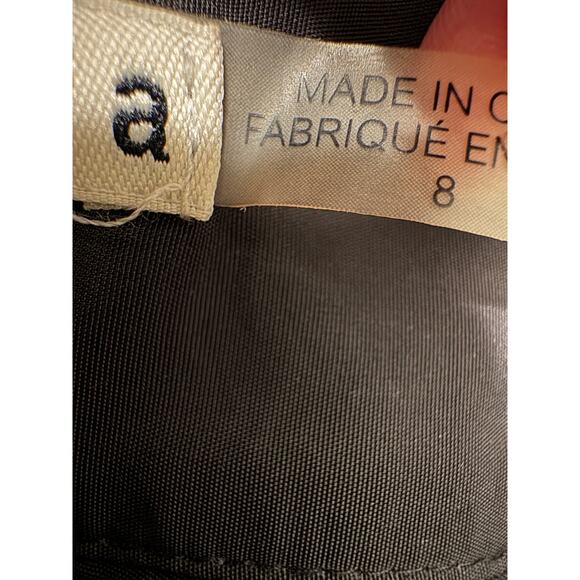 Alice + Olivia Black White Lined Striped A Line Mini Skirt 8 Classic Versatile - Picture 5 of 10